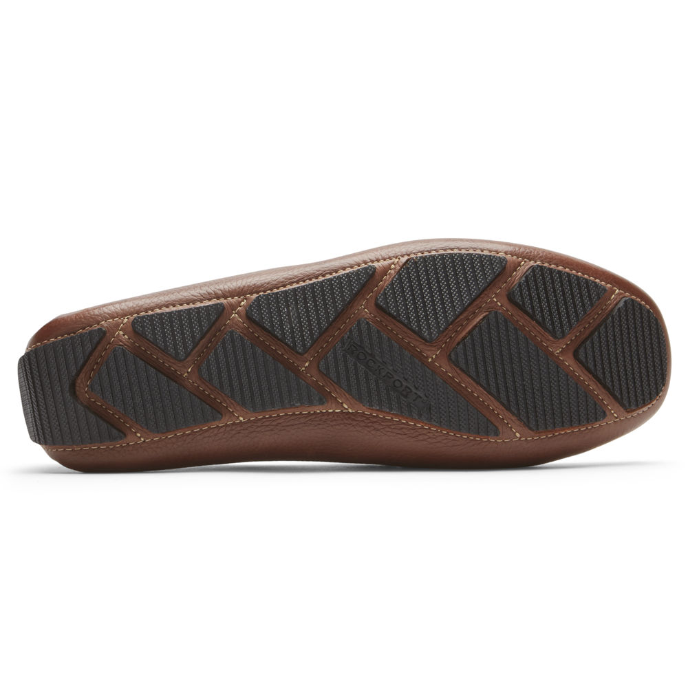 Rockport Slippers For Mens Brown - Rhyder - OZ6758921